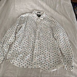 Star pattern button up